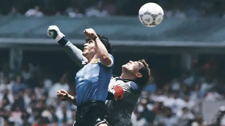 Maradona’s ‘Hand of God’ ball sells for £2.5m
