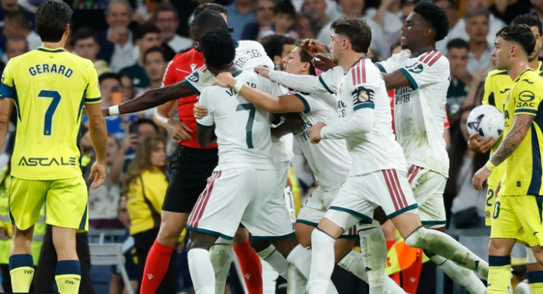 Real Madrid 1-0 Villarreal: Vinicius Jr sent off for hair pull in win