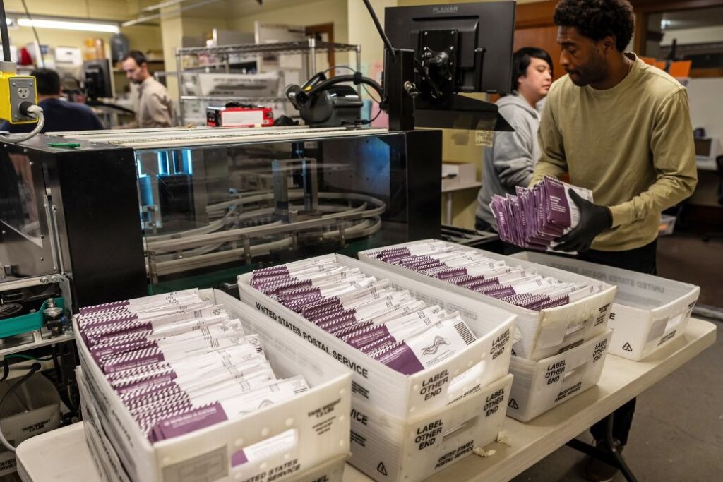Appeals Judges Skeptical of DOJ Effort to Block California Mail Ballots